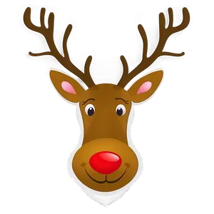 Reindeer Face For Kids Png 23 PNG image