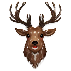 Reindeer Face Mask Png 96 PNG image