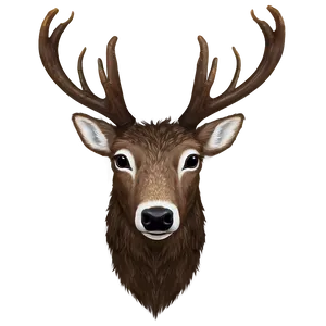 Reindeer Face PNG 05212024