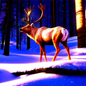 Reindeer In Forest Png Sdj59 PNG image