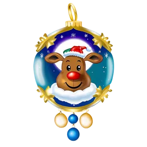 Reindeer Ornaments PNG Quf52