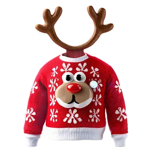 Reindeer Ugly Christmas Sweater Png 65 PNG image