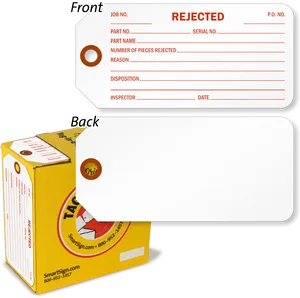Rejected Tag Template PNG image