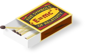 Relativity Themed Matchbox PNG image