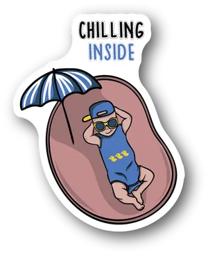 Relaxed Baby Womb Illustration PNG image