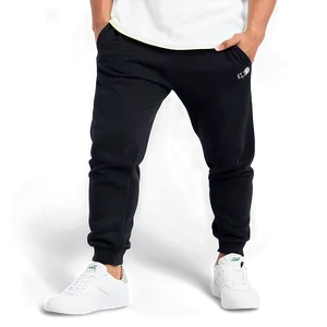 Relaxed Fit Black Sweatpants PNG 61 PNG