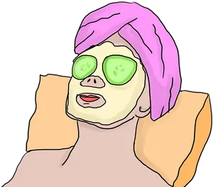 Relaxing Spa Day Illustration