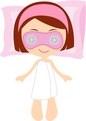 Relaxing Spa Experience Cartoon