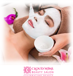 Relaxing Spa Facial Treatment PNG image