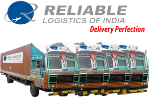 Reliable Logistics India Trucks Fleet PNG image