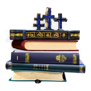 Religious Books Stack PNG Mcs40