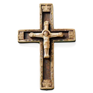 Religious Cross Outline PNG 06122024