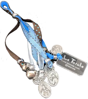 Religious Medalsand Ribbons Keychain PNG image