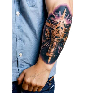 Religious Sleeve Tattoo PNG Rfq