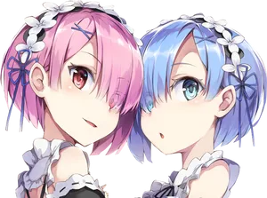 Remand Ram Re Zero Animated Characters PNG image