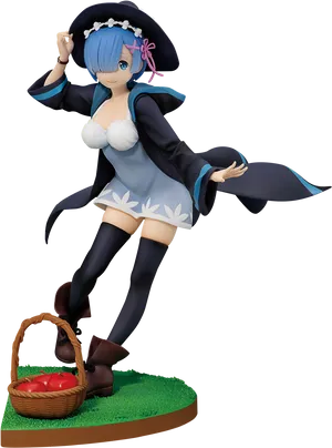 Remin Maid Costume Figure PNG image