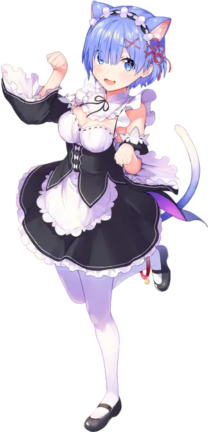Remin Maid Outfit Anime Character PNG image