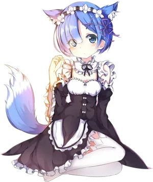 Remin Maid Outfit Re Zero PNG image
