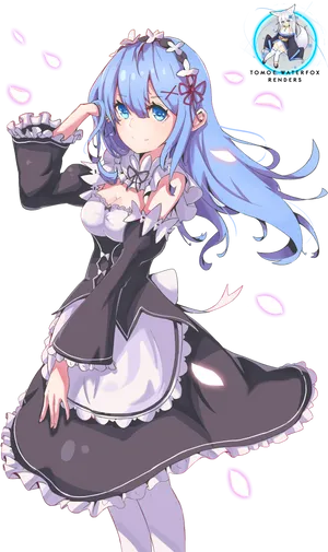 Remin Maid Outfit Re Zero PNG image