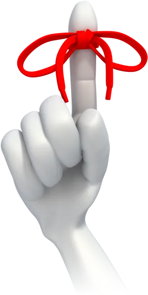 Reminder Knoton Finger PNG image