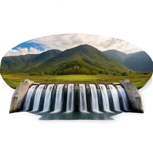 Renewable Energy Source Dam Png Dxc PNG image