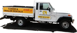 Rental Pickup Truck Advertisement PNG image