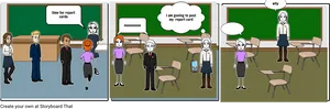 Report Card Day Comic Strip PNG image