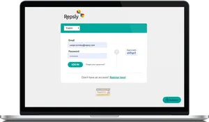 Repsly Login Screen Example PNG image
