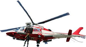 Rescue Helicopter Operation PNG image