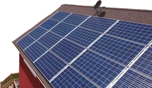 Residential Solar Panels Roof Installation PNG image
