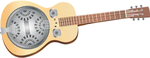 Resonator Guitar Illustration PNG image