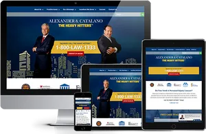 Responsive Law Firm Website Design PNG image