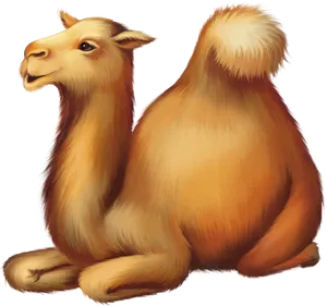 Resting Camel Illustration