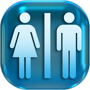 Restroom Sign Icon PNG image