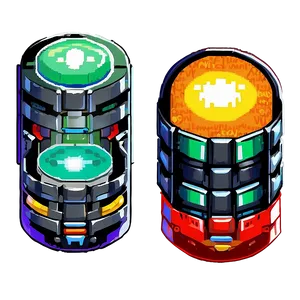 Retro 16 Bit Power-ups PNG Mfn