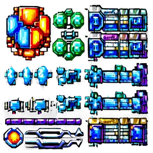 Retro 16 Bit Rpg Elements PNG 75 PNG