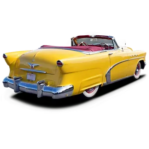 Retro 1950s Convertible Cars PNG 49