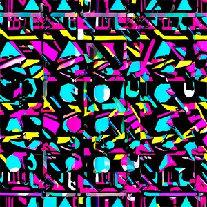 Retro 80s Patterns PNG Sxf