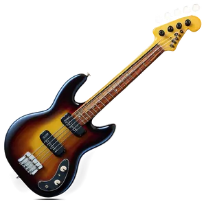 Retro Bass Guitar Png 06202024 PNG image