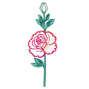 Retro Carnation Symbol PNG Fcg39 PNG