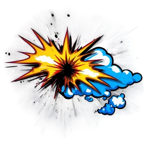 Retro Cartoon Explosion Png 06212024 PNG image