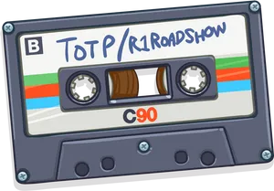 Retro Cassette Tape Illustration