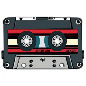 Retro Cassette Tape Sticker Png 05252024 PNG image