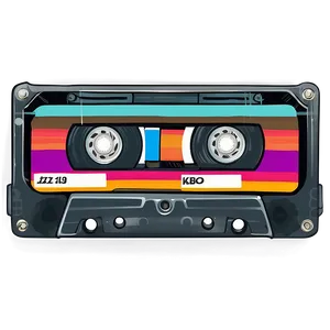 Retro Cassette Tape Sticker Png Dna PNG image