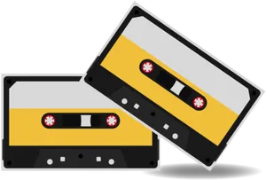 Retro Cassette Tapes Illustration
