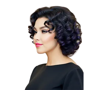 Retro Chic Perm Hair PNG Irc PNG