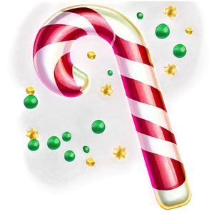 Retro Christmas Candy Cane PNG 06252024 PNG