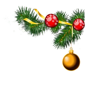 Retro Christmas Decorations PNG 75