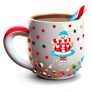 Retro Christmas Hot Chocolate PNG 39 PNG