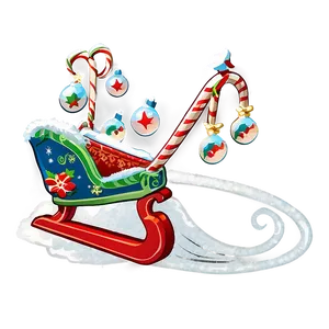 Retro Christmas Sled Png 61 PNG image